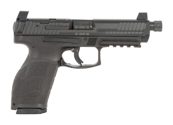 HK 81001234 VP9 A1 Tactical Full Size 9mm Luger 10+1 5.12"  Black Threaded Barrel, Black Steel Optic Ready Slide, Black Polymer Frame w/Picatinny Rail, Interchangeable Backstrap Grip