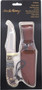 UNCLE HENRY KNIFE STAGLON 4" - CAPER W/LEATHER SHEATH