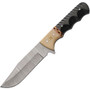 SZCO RITE EDGE 4.5" MICARTA - BONE BOLSTER W/LEATHER SHEATH