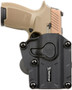 BULLDOG MAX MULTI-FIT POLYMER - PADDLE HOLSTER FULL/COMP BLK