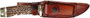 UNCLE HENRY KNIFE NEXT GEN - STAGLON 5" BLADE W/LTHR SHEATH
