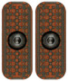 MI LEVER STOCK G10 M-LOK PANEL - RED/BLACK 2-PACK