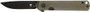 COBRATEC BLACKJACK FOLDER 3" - G-10 BLACK TITANIUM BRZ SCALE
