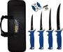 ACCUSHARP 6-PIECE FILLET KNIFE - KIT W/SHARPENER & ZIP CASE
