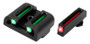 TRUGLO SIGHT SET FIBER OPTIC - FOR GLOCK 9MM/.40 SET