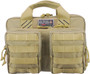 GPS QUAD+2 PISTOL CASE - W/2-REMOVABLE POUCHES TAN