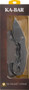 KA-BAR TDI POCKET STRIKE DROP - POINT 3.18" W/CLIP SHEATH