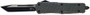 TEMPLAR KNIFE LARGE OTF CARBON - FIBER 3.5" BLACK TANTO