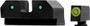 XS R3D FOR GLOCK 42/43/43X/48 - 3-DOT GREEN TRITIUM SET