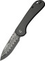CIVIVI KNIFE ELEMENTUM SLIP - JOINT 2.9" CRBN FBR/DAMASCUS