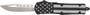 COBRATEC MEDIUM FS3 OTF BLACK - OUT FLAG 3" D2 DROP NON SRRTED