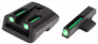 TRUGLO SIGHT SET 1911 5" - TRITIUM/FIBER OPTIC GREEN