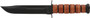 KA-BAR FIGHTING/UTILITY KNIFE - 7" W/LEATHER SHEATH US ARMY