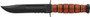 KA-BAR FIGHTING/UTILITY KNIFE - 5.25" SHRT W/LTHR USMC SERRTD