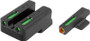 TRUGLO SIGHT SET 1911 260/450 - TFX PRO GREEN/ORANGE OUTLINE