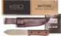KA-BAR BECKER KEPHART KNIFE - 5.12" BLD WLNT HNDLE LTHR SHTH