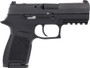 SIG P320 9MM 3.9" SIGLITE - STRIKER OR (2)10RD BLACK STEEL