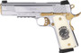 GIRSAN MC1911S LIBERADORE - 38 SUPER CHROME/GOLD ENGR. 8RD