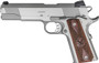 SPRINGFIELD 1911 LOADED 45ACP - 5" 7RD SS/WOOD GRIPS CA COMP