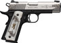 BROWNING 1911-380 SS/ENGRAVED - 380ACP FS 3.58" WHITE PEARL
