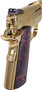 IVER JOHNSON EAGLE NOBLE WP - 1911 45ACP 8RD GOLD/EX. WOOD