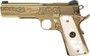 IVER JOHNSON EAGLE NOBLE WP - 1911 45ACP 8RD ENGRAVED GOLD