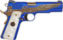 IVER JOHNSON EAGLE MAJESTIC - 1911 45ACP 8RD ENGRAVED GOLD