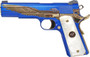 IVER JOHNSON EAGLE MAJESTIC - 1911 45ACP 8RD ENGRAVED GOLD