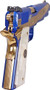 IVER JOHNSON EAGLE MAJESTIC - 1911 45ACP 8RD ENGRAVED GOLD