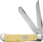 CASE KNIVES YELLOW SYNTHETIC - SMOOTH MINI TRAPPER