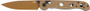 CRKT M16-02XD 3.5" PLAIN EDGE - SPEAR POINT DESERT TAN