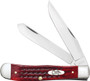 CASE KNIVES POCKET WORN OLD - RED BONE CORN COB JIG TRAPPER