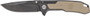 S&W STONEWASH DROP POINT 3.6" - BLADE W/ S&W LOGO IN G10 HNDL