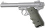 HOGUE GRIPS RUGER MKIV RUBBER - GRIP W/ FINGER GROOVES OD GRN