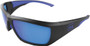 GLOCK TACTICAL GLASSES BLUE - LINE BLACK BLUE MIRROR LENS