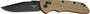 HOGUE DEKA ABLE LOCK FLDR 3.25 - CLIP POINT BLACK FINSH PLY FDE