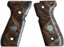 BERETTA 92/96 DELUXE GRIPS - GRADE 3 WALNUT CHECKERED