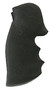 Hogue 46000 OverMolded Monogrip Black Rubber with Finger Grooves for Colt Python