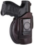 1791 Gunleather 4WH3SBRR 4-Way  IWB/OWB Size 03 Signature Brown Leather Belt Clip Compatible w/Glock 26/Ruger LC9/S&W M&P Shield/2.0 9/40 Right Hand