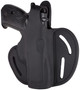 1791 Gunleather BHX5SSBLR BHX  OWB 05S Stealth Black Leather Belt Slide Fits Sig P320 Carry/Springfield XD-M Compact