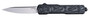 Hogue 34879 Counterstrike  3.35" OTF Drop Point Plain Stone Tumbled CPM 20V SS Blade, G-Mascus Black Aluminum/G10 Handle