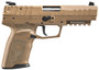 FN 66101275 Five-seveN MRD 5.7x28mm  4.80" Barrel 20+1, Flat Dark Earth Polymer Frame With Mounting Rail & Serrated Trigger Guard, Optic Cut FDE Steel Slide, No Manual Safety, Optics Ready