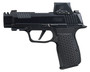 Sig Sauer  P365 AXG LUXE w/Optic Micro-Compact 380 ACP 12+1 3.10" Black Barrel, Black Pearlescent Cerakote Stainless Steel Integrated Compensator/Optic Ready/Serrated Slide, Black Frame w/Picatinny Ra