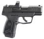 Ruger 3523 Max-9 w/Optic Compact 9mm Luger 12+1 3.20" Black Oxide Alloy Steel Barrel & Serrated w/Optic Slide, Black Polymer Frame, Textured Grip, Ruger ReadyDot Micro Reflex Sight, Shield RMSc/JPoint