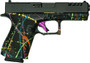 GLFA 19 STRIKER 9MM 4" 15 SHOT - BLK SLIDE SPLATTER BLACK FRAME
