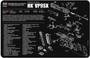 TekMat TEKR17HKVP9SK HK VP9SK Cleaning Mat Black/White Rubber 11"x17" HK VP9SK Parts Diagram