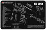 TekMat TEKR17HKSP5K HK SP5K Cleaning Mat Black/White Rubber 11"x17" HK SP5K Parts Diagram