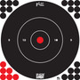 Pro-Shot 12BWHTE5PK SplatterShot  Self-Adhesive Paper Black/White 12" Bullseye 5 Pack