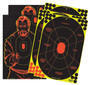 Birchwood Casey 34630 Shoot-N-C Reactive Target Combo Pack Self-Adhesive Paper Multi Color 12"x18" Oval Silhouette/Bad Guy 5 Pack