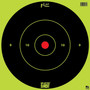 Pro-Shot 12BGREENTG12PK SplatterShot  12" Bullseye Hanging Heavy Paper Black/Red Impact Enhancement Yes White 12 PK
